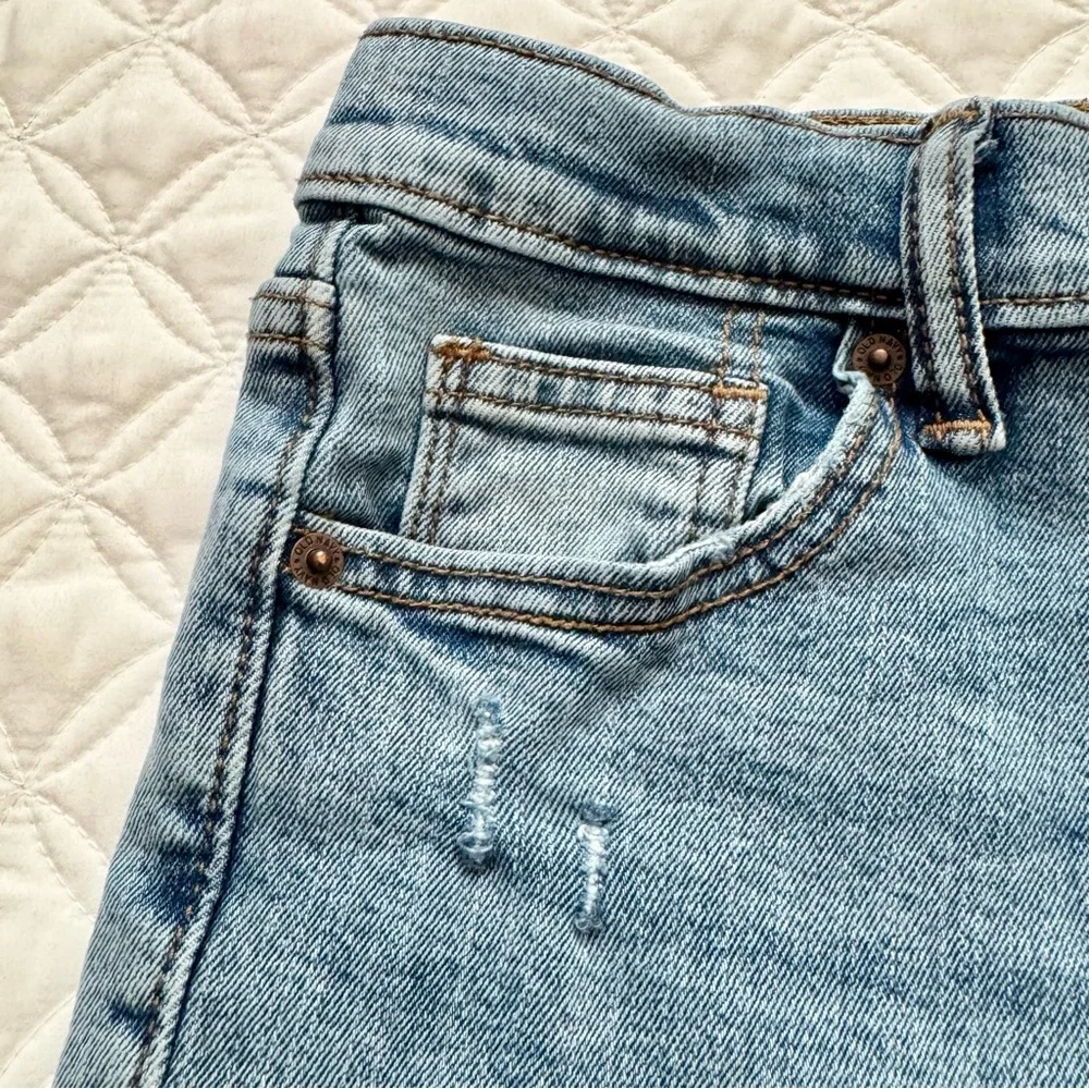 Old Navy Boys Blue Denim Jeans Straight Leg Built in Flex Stretch Size 10